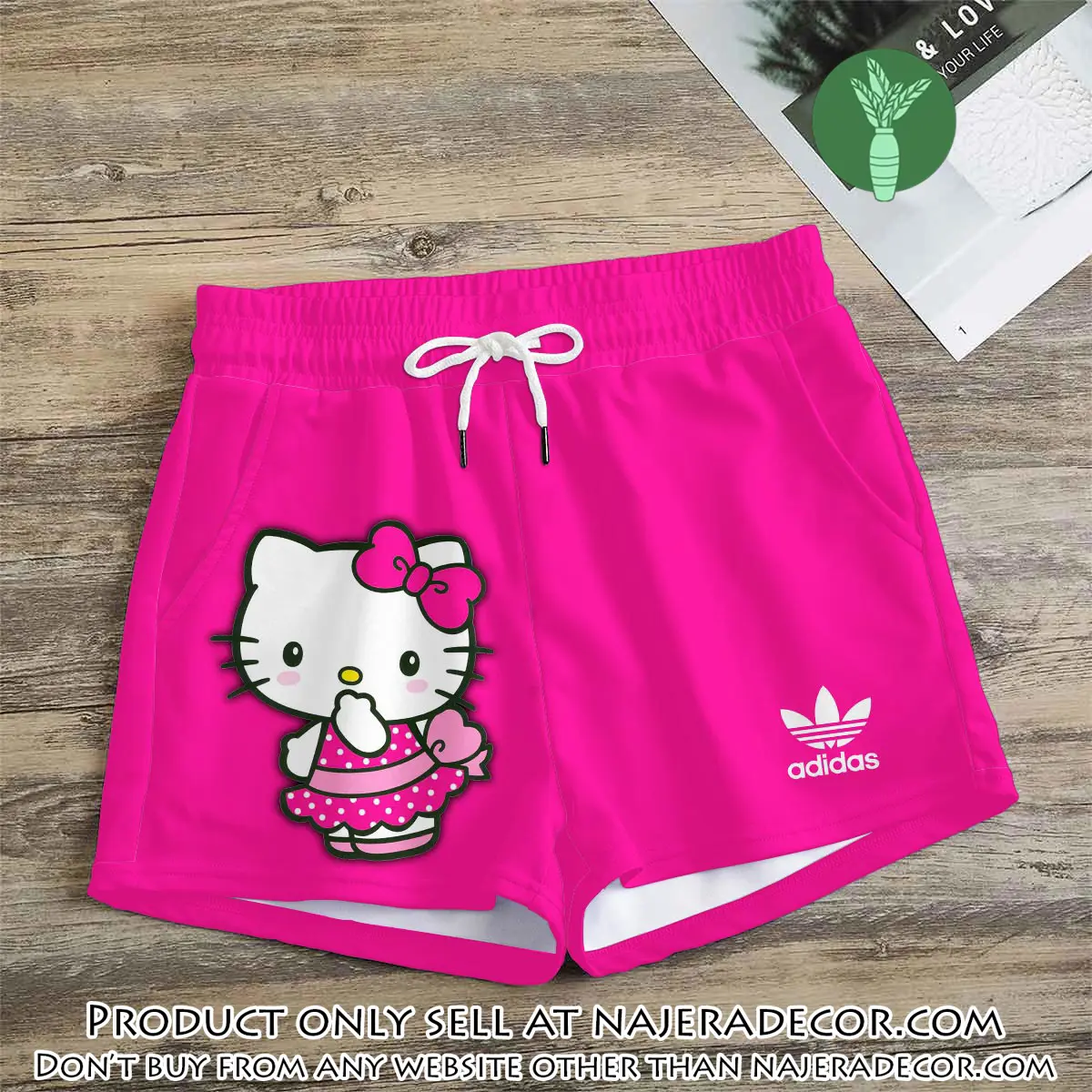 Premium hello kitty in adidas women shorts lady beach shorts wms1080 njr3819946